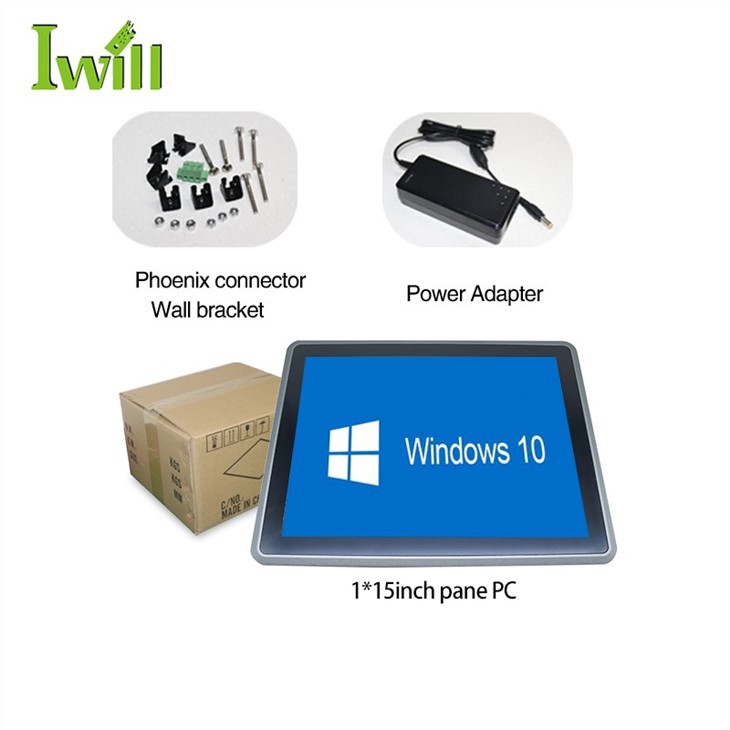 15 Inch Fanless Touch Panel Pc